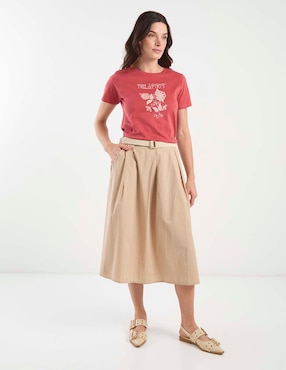 Falda midi Week by Weekend a la cadera