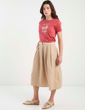 Falda midi Week by Weekend a la cadera
