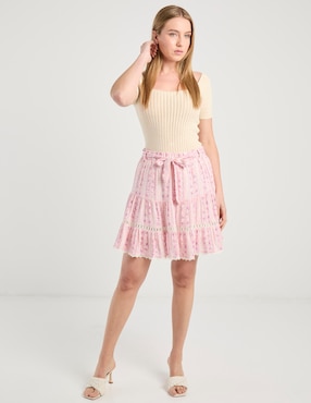 Falda corta Week By Weekend a la cintura