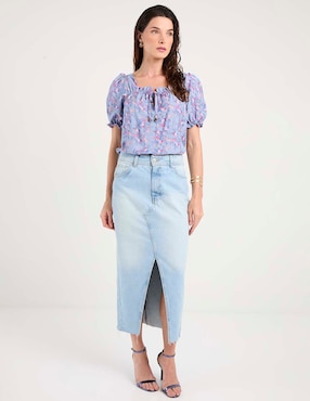 Blusa manga 3/4 para mujer
