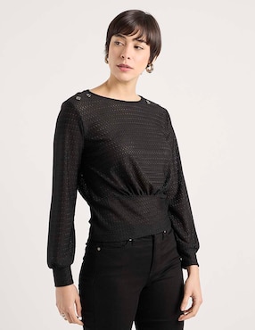 Blusa Week By Weekend manga larga para mujer