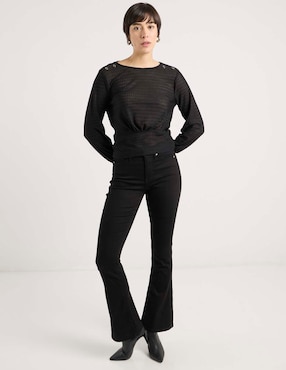 Blusa Week By Weekend manga larga para mujer