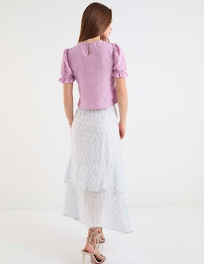 Falda larga Week by Weekend a la cintura