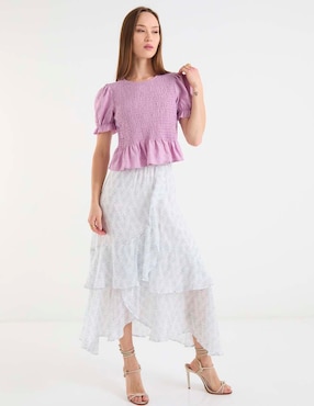 Falda larga Week by Weekend a la cintura