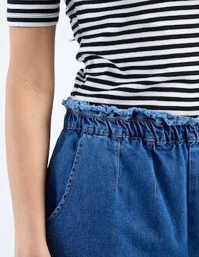 Jeans relaxed wide leg cintura media Week By Weekend para mujer