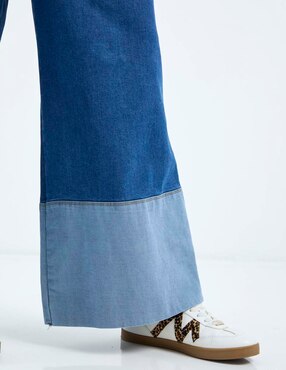 Jeans relaxed wide leg cintura media Week By Weekend para mujer