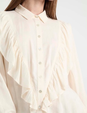 Blusa Week By Weekend manga larga para mujer