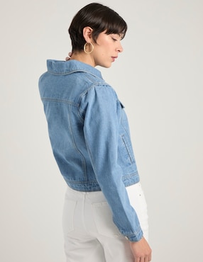 Chamarra casual Week By Weekend de mezclilla para mujer