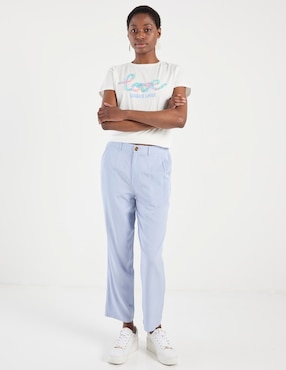 Pantalón capri Week By Weekend straight para mujer