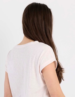 Playera manga corta Week By Weekend cuello redondo para mujer