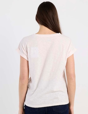 Playera manga corta Week By Weekend cuello redondo para mujer