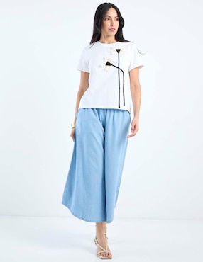 Pantalón coulotte Week by Weekend amplio para mujer