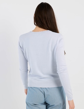 Suéter Week By Weekend cuello V para mujer