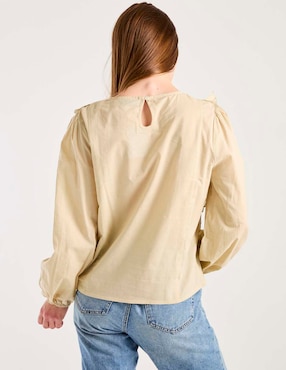 Blusa Week By Weekend manga larga para mujer