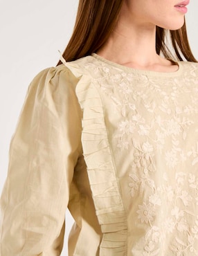 Blusa Week By Weekend manga larga para mujer