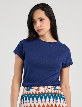 Playera manga corta Week By Weekend cuello redondo para mujer