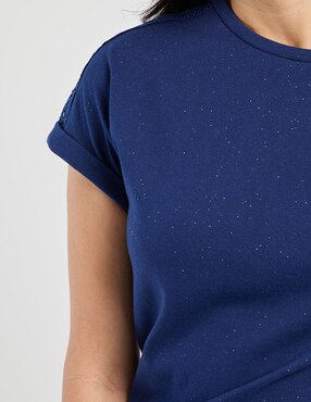 Playera manga corta Week By Weekend cuello redondo para mujer