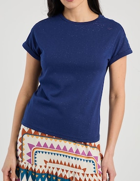 Playera manga corta Week By Weekend cuello redondo para mujer