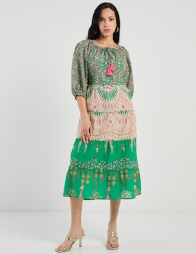 Vestido 3/4 casual Week By Weekend para mujer