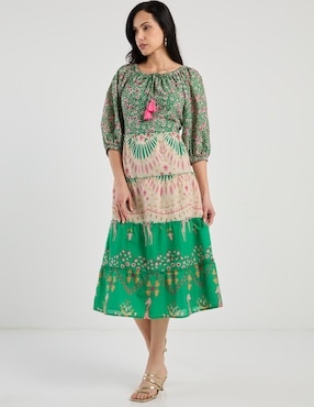 Vestido 3/4 casual Week By Weekend para mujer