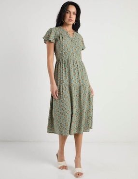 Vestido midi casual Week by Weekend para mujer