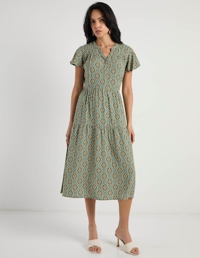 Vestido midi casual Week by Weekend para mujer