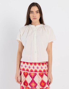 Blusa Week By Weekend manga corta para mujer