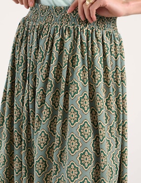 Falda midi Week by Weekend a la cintura