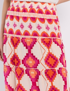 Falda midi Week By Weekend a la cintura
