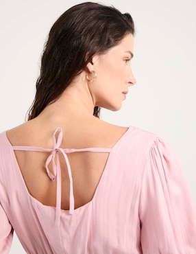 Blusa manga al codo para mujer