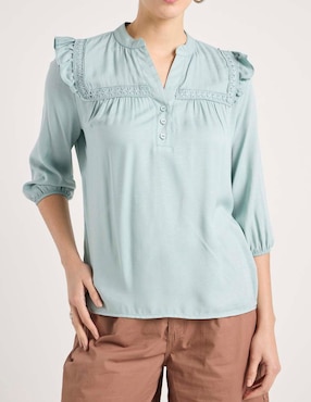 Blusa Week By Weekend manga 3/4 para mujer