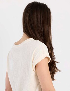 Playera manga corta Week By Weekend cuello redondo para mujer