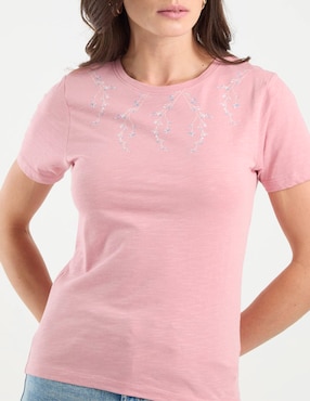 Playera manga corta Week by Weekend cuello redondo para mujer