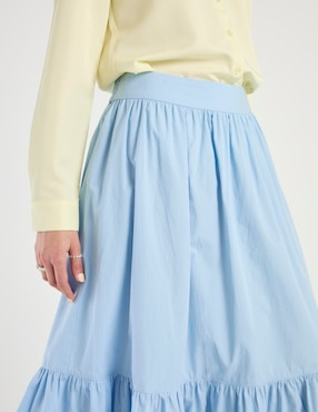 Falda midi Week by Weekend a la cintura