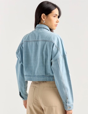Chamarra denim Week by Weekend de mezclilla para mujer
