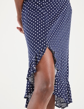 Falda midi Week by Weekend a la cintura