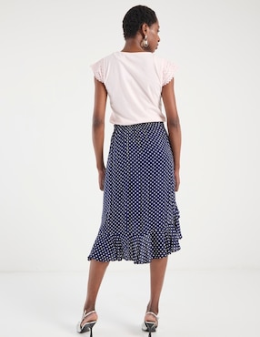 Falda midi Week by Weekend a la cintura