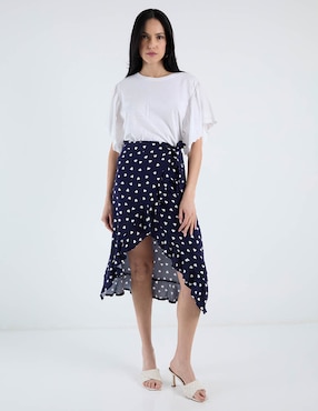 Falda midi Week By Weekend a la cintura