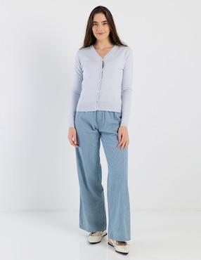 Jeans easy pant wide leg Week By Weekend para mujer