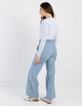 Jeans easy pant wide leg Week By Weekend para mujer
