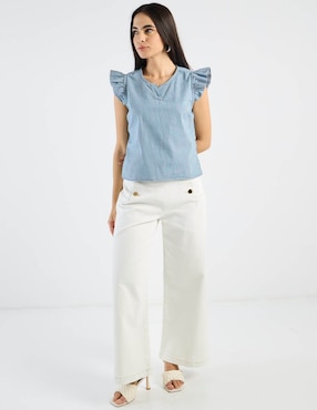 Blusa Week By Weekend manga corta para mujer