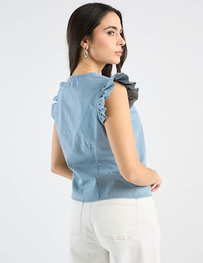 Blusa Week By Weekend manga corta para mujer
