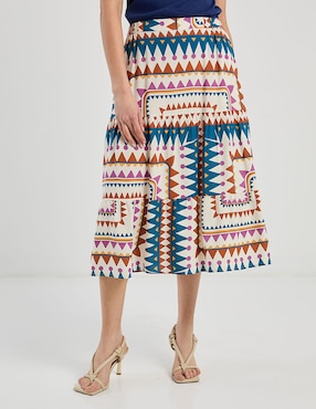 Falda midi Week By Weekend a la cintura