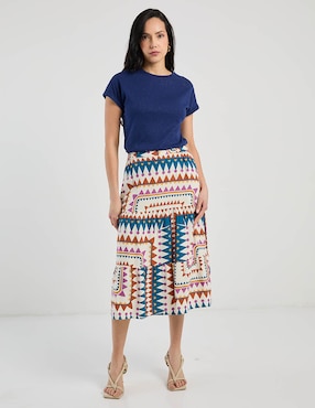 Falda midi Week By Weekend a la cintura