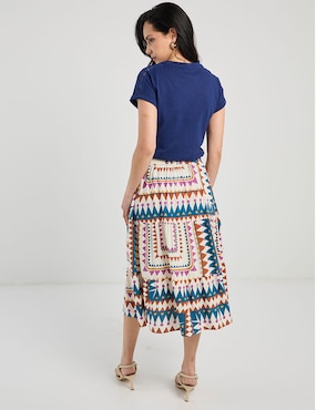 Falda midi Week By Weekend a la cintura