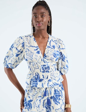 Blusa Week By Weekend manga al codo para mujer