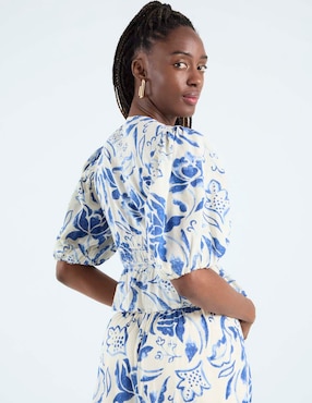 Blusa Week By Weekend manga al codo para mujer