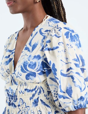 Blusa Week By Weekend manga al codo para mujer