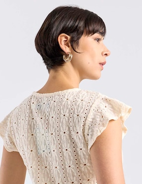 Blusa Week By Weekend manga corta para mujer