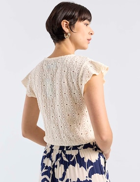 Blusa Week By Weekend manga corta para mujer